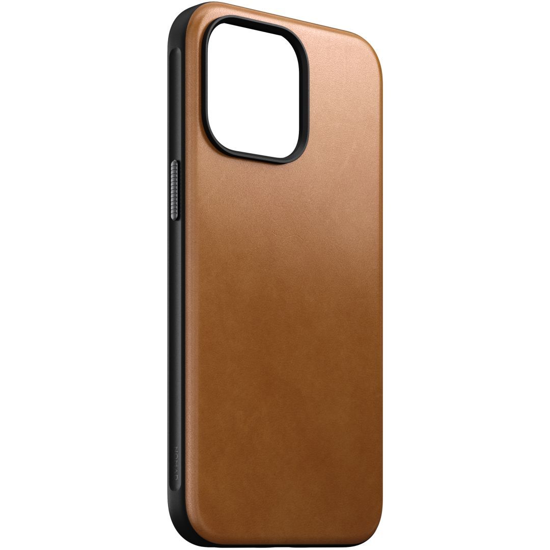 Nomad iPhone 15 Pro Max Modern Leather Case English Tan