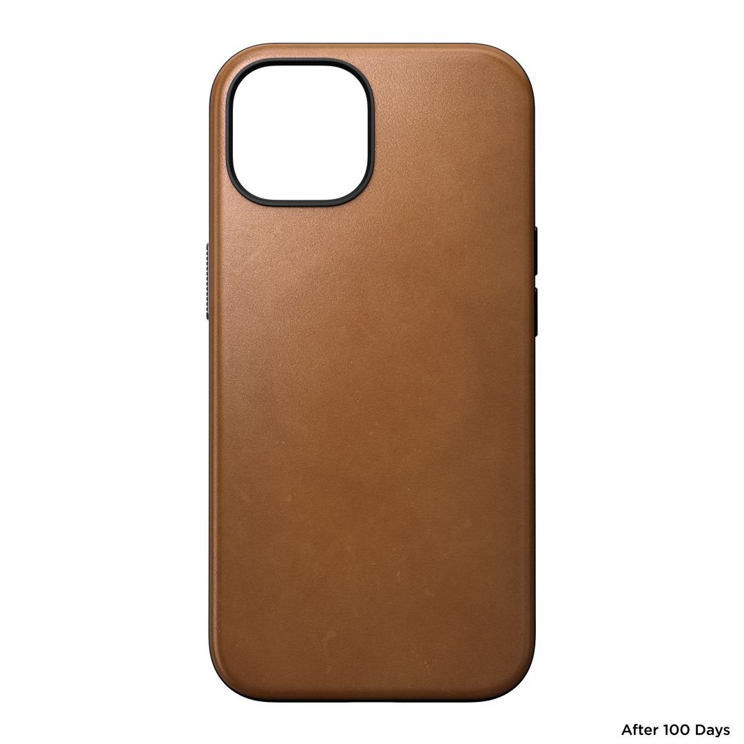 Nomad iPhone 15 Modern Leather Case English Tan