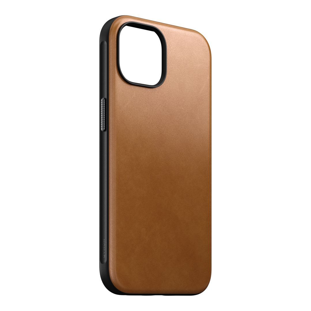 Nomad iPhone 15 Modern Leather Case English Tan