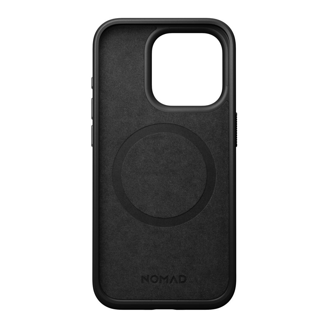 Nomad iPhone 15 Pro Modern Leather Case Black