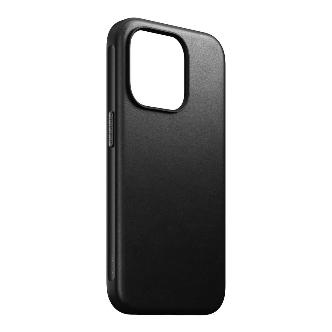 Nomad iPhone 15 Pro Modern Leather Case Black