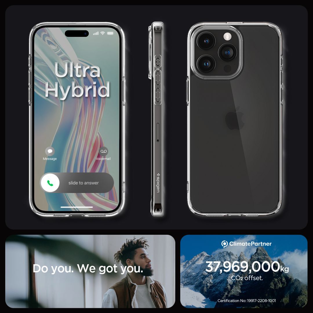 Spigen iPhone 15 Pro Max Case Ultra Hybrid Frost Clear Spigen iPhone 15 Pro Max Case Ultra Hybrid Frost Clear