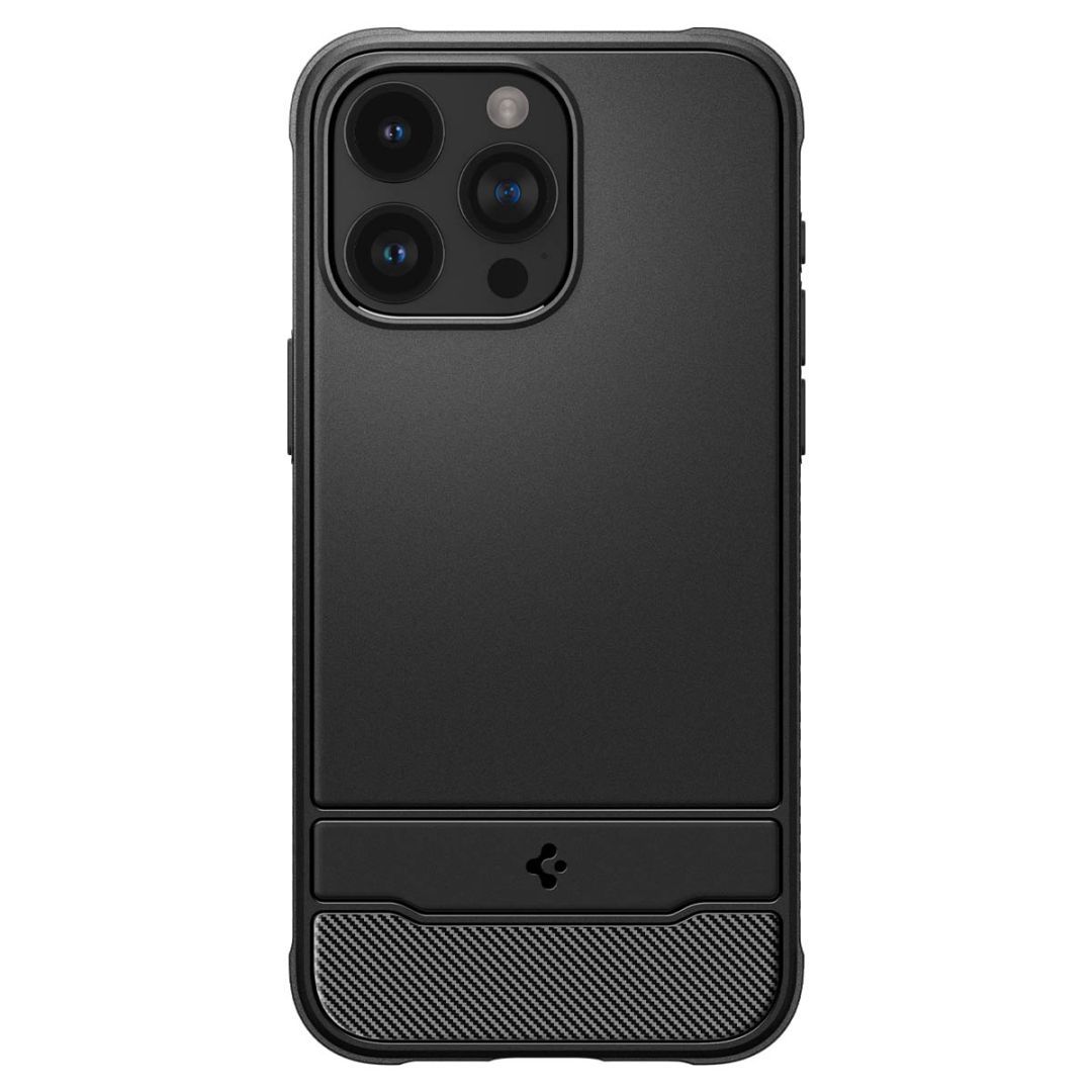 Spigen iPhone 15 Pro Max Case Rugged Armor (MagFit) Matte Black Spigen iPhone 15 Pro Max Case Rugged Armor (MagFit) Matte Black