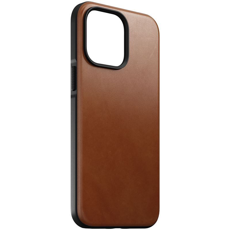 Nomad Modern Leather MagSafe Case, english tan- iPhone 14 Pro Max