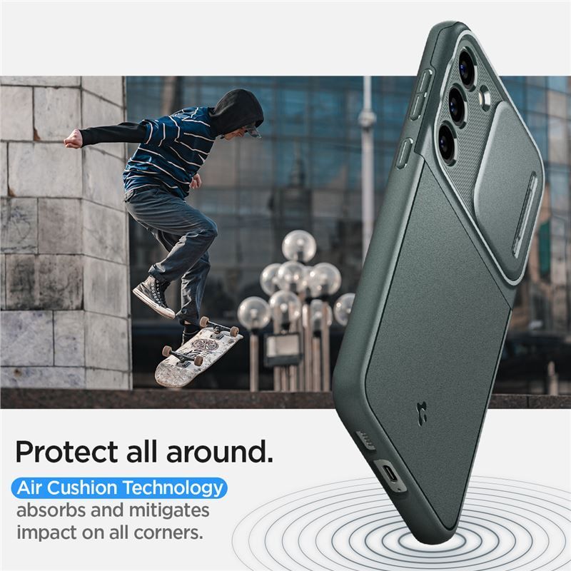 Spigen Optik Armor, abyss green - Samsung Galaxy S23 Spigen Optik Armor, abyss green - Samsung Galaxy S23