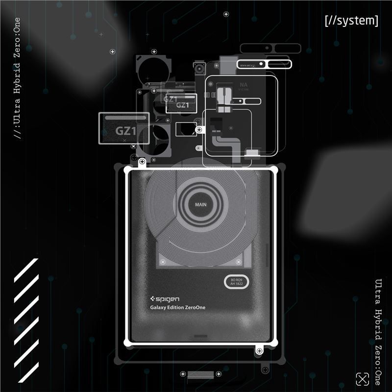 Spigen Ultra Hybrid, zero one - Samsung Galaxy S23 Ultra Spigen Ultra Hybrid, zero one - Samsung Galaxy S23 Ultra