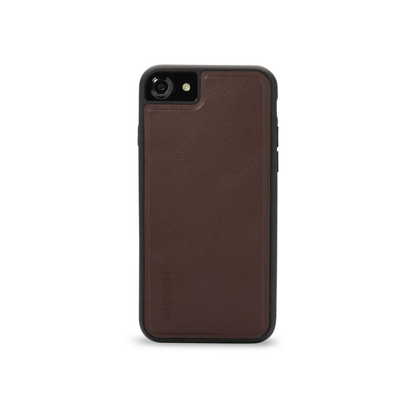 Decoded Leather Detachable Wallet, brown - iPhone SE/8/7