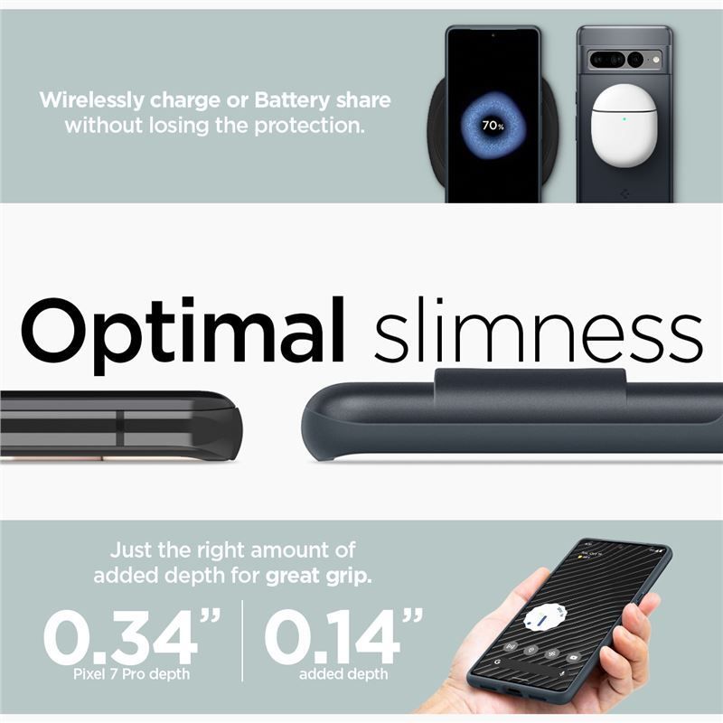 Spigen Thin Fit, metal slate - Google Pixel 7 Pro Spigen Thin Fit, metal slate - Google Pixel 7 Pro