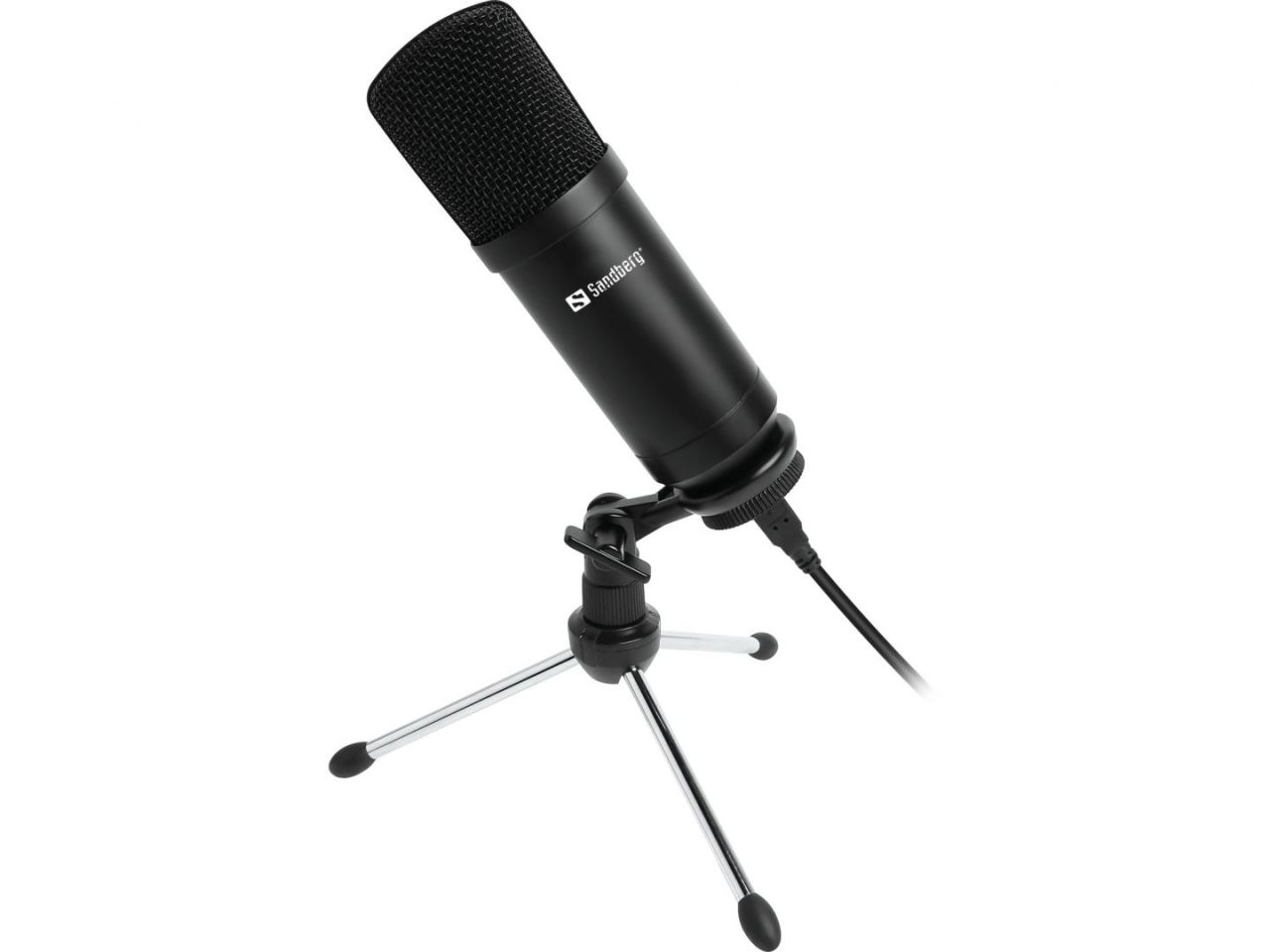 Sandberg Streamer USB Desk Microphone Black