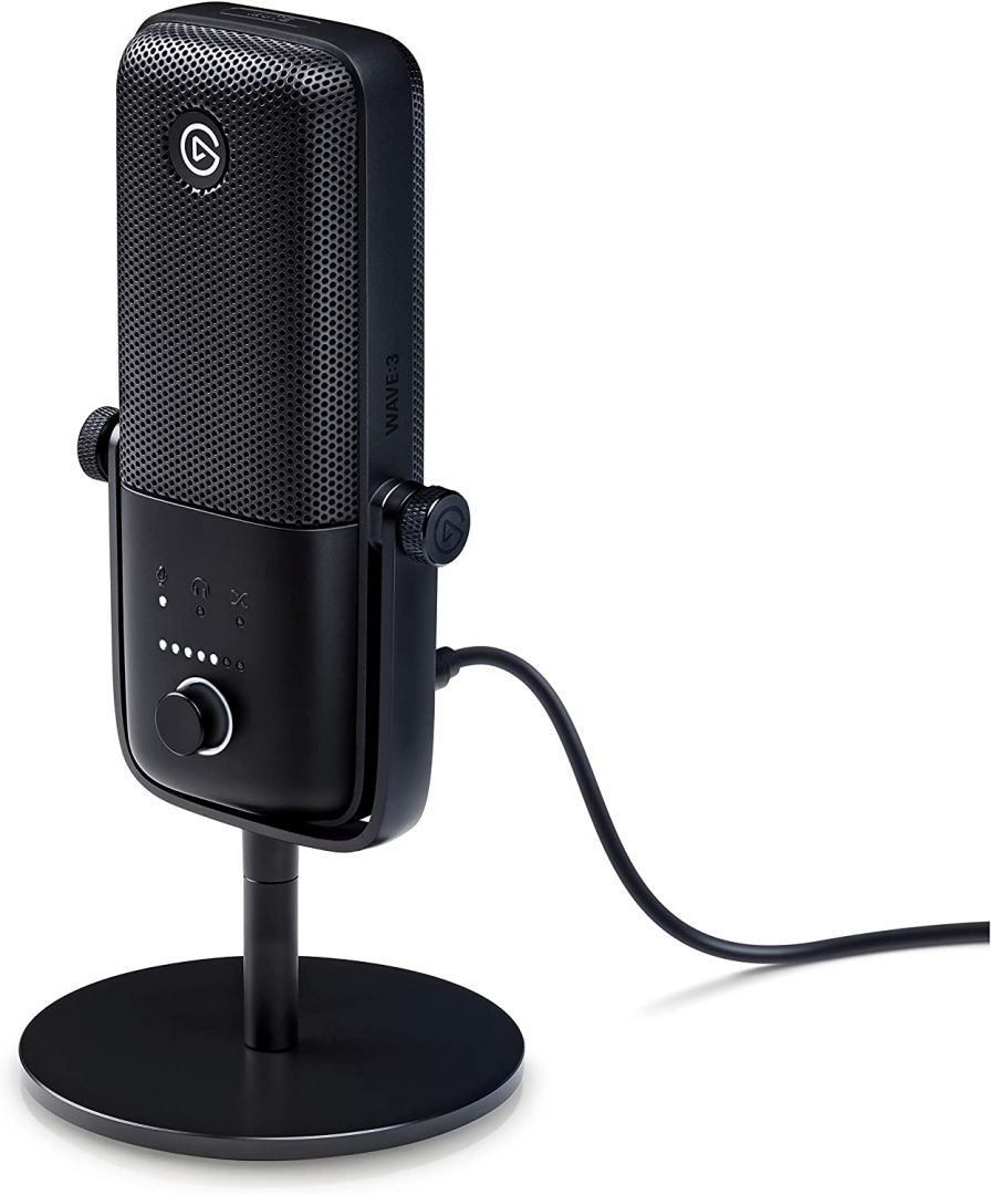 Elgato Wave 3 Microphone Premium USB Condenser Black