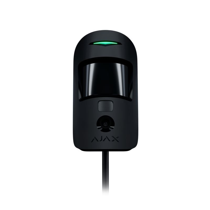 AJAX MotionCam PIR mozgásérzékelő beépített kamerával; riasztás kiegészítése képpel; fekete AJAX MotionCam PIR mozgásérzékelő beépített kamerával; riasztás kiegészítése képpel; fekete