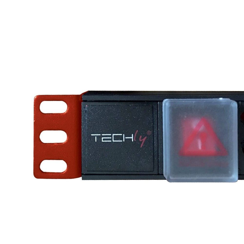 TECHLY PDU for 19" Rack 8 Schuko sockets with switch 1HE