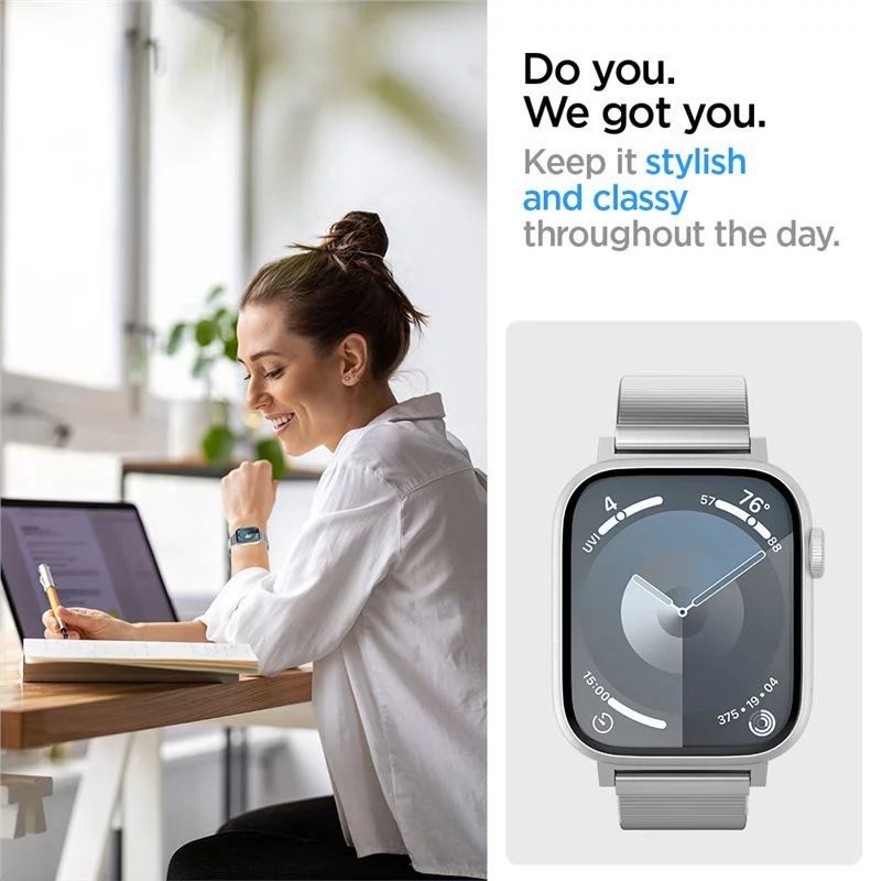 Spigen Sleek Link for Apple Watch 49mm/45mm/44mm/42mm Silver Spigen Sleek Link for Apple Watch 49mm/45mm/44mm/42mm Silver