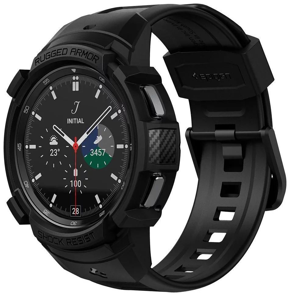Spigen Rugged Armor Pro Samsung Galaxy Watch 4 Classic Black Spigen Rugged Armor Pro Samsung Galaxy Watch 4 Classic Black