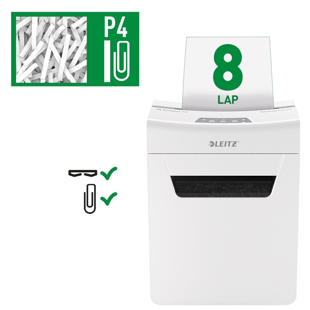 Leitz IQ Protect Premium 8X iratmegsemmisítő White