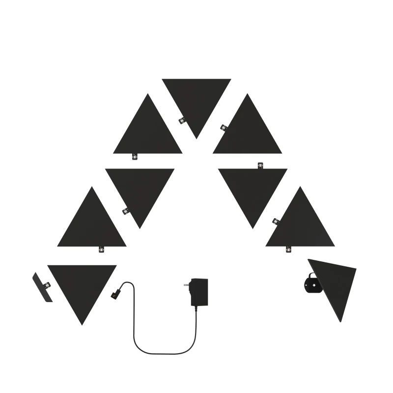 Nanoleaf Shapes Black Mini Triangles Expansion Pack 10PK