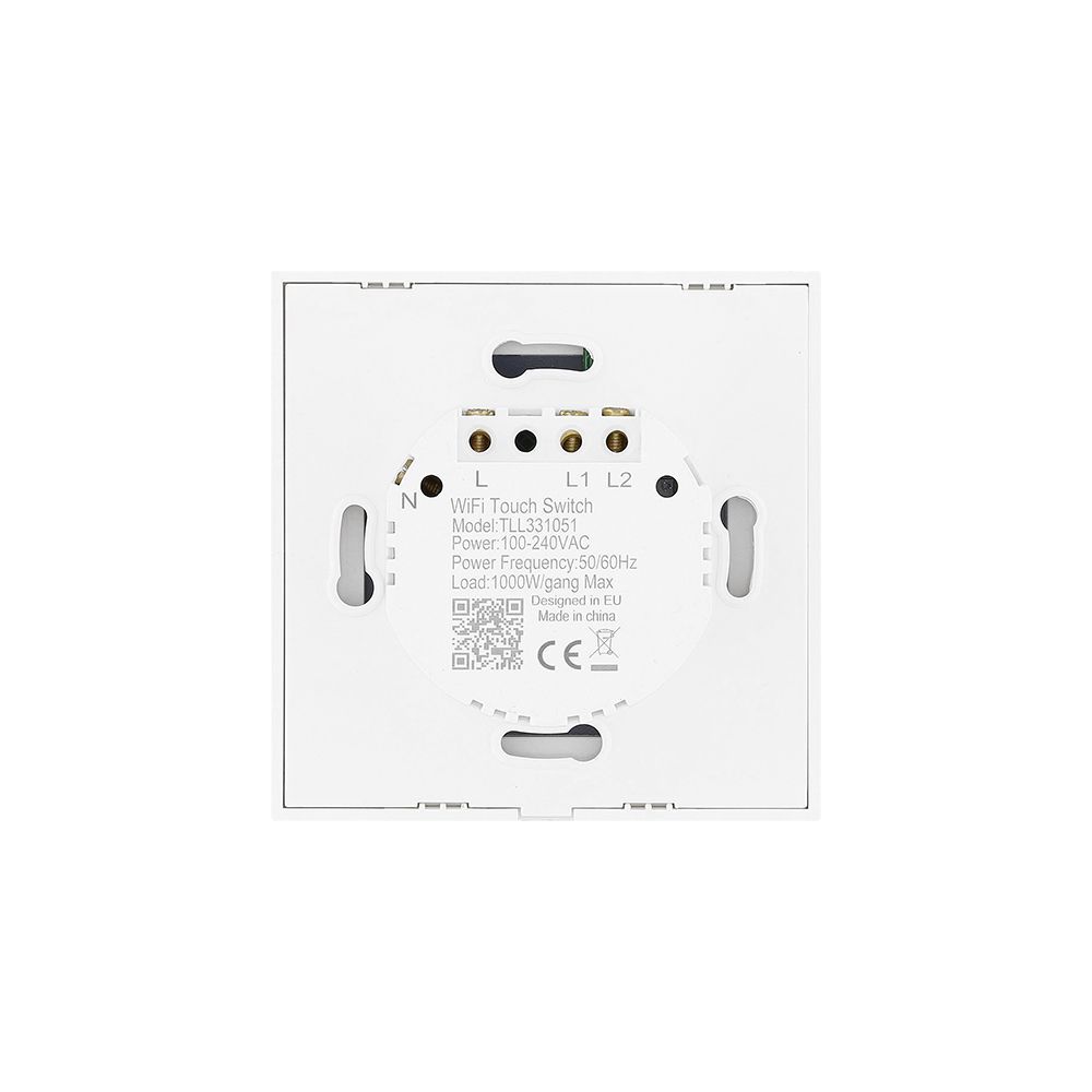 Tellur WiFi Switch 2 Port 1800W 10A White