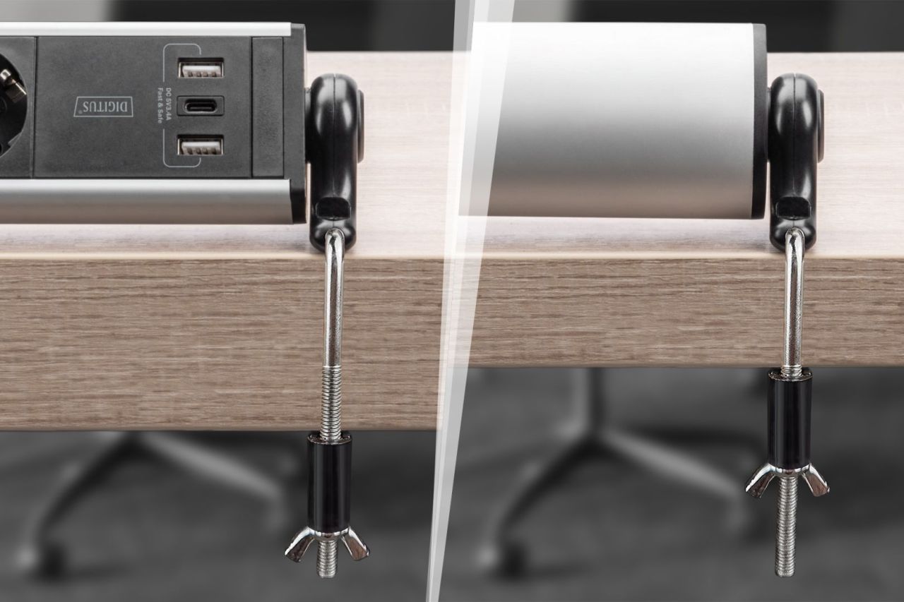 Digitus Hálózati Elosztó Kapcsolóval 6DIN, 3xUSB 1,5m Black Digitus Hálózati Elosztó Kapcsolóval 6DIN, 3xUSB 1,5m Black