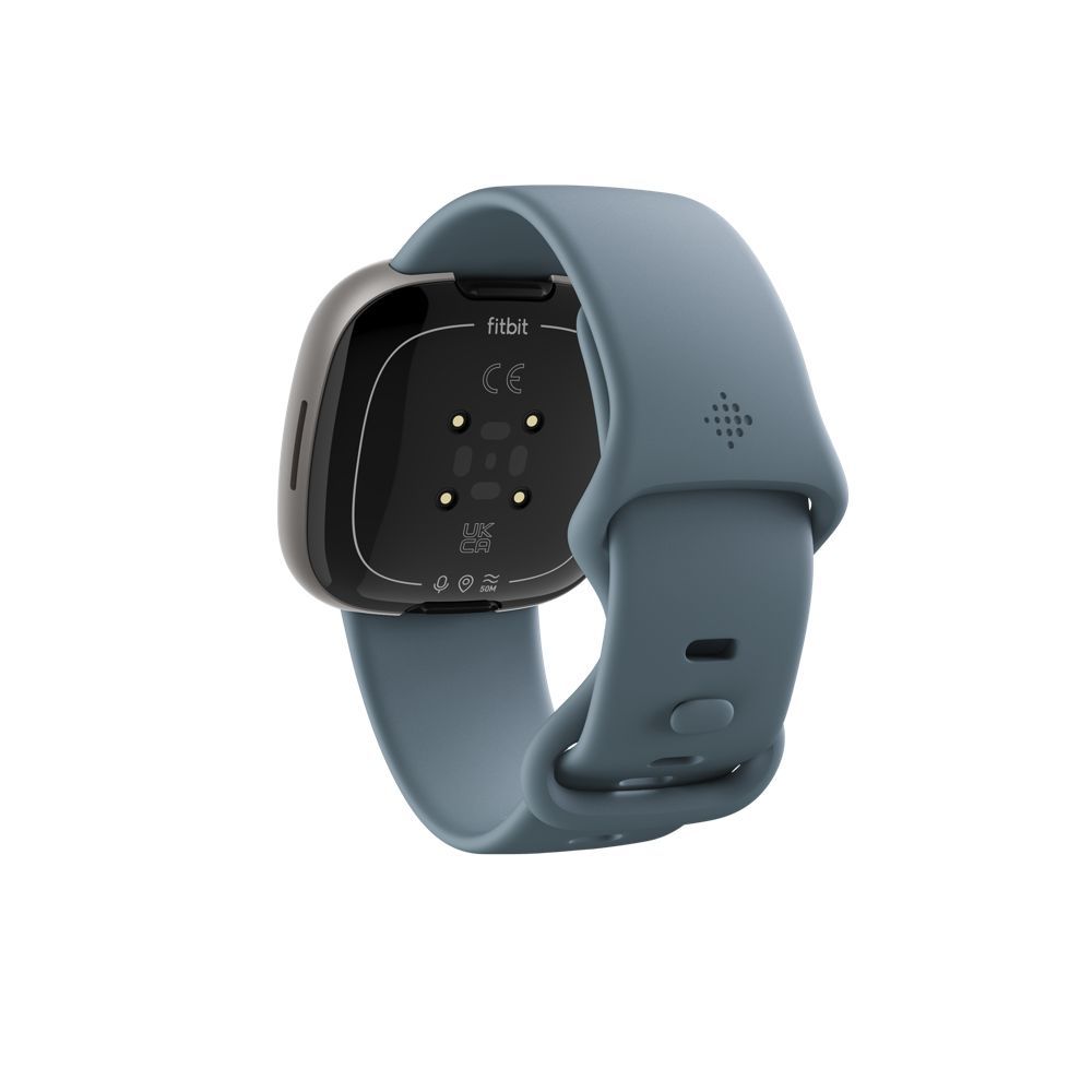 Fitbit Versa 4 Waterfall Blue/Platinum Aluminum