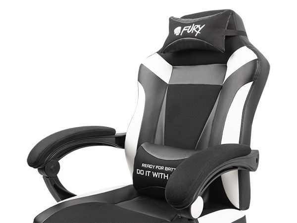 FURY Avenger M+ Gaming Chair Black/White