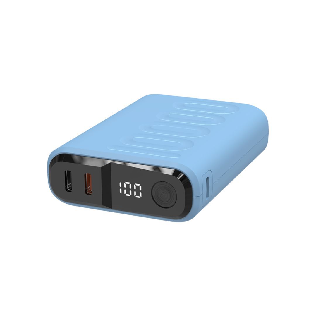 Realpower PB-10000C PD+ 10000mAh Powerbank Blue