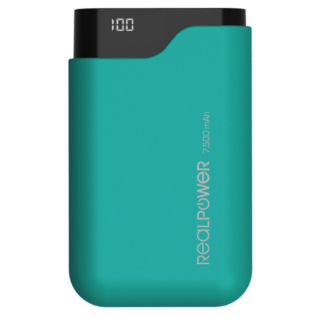 Realpower PB-7500C 7500mAh PowerBank Green