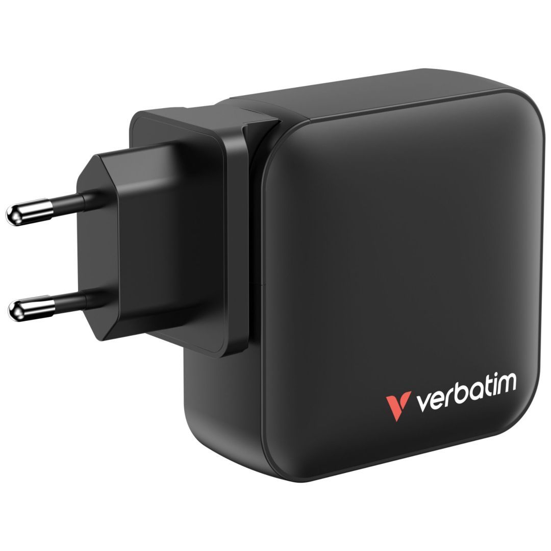 Verbatim Mini GaN Wall Charger 165W 4 Port Black Verbatim Mini GaN Wall Charger 165W 4 Port Black