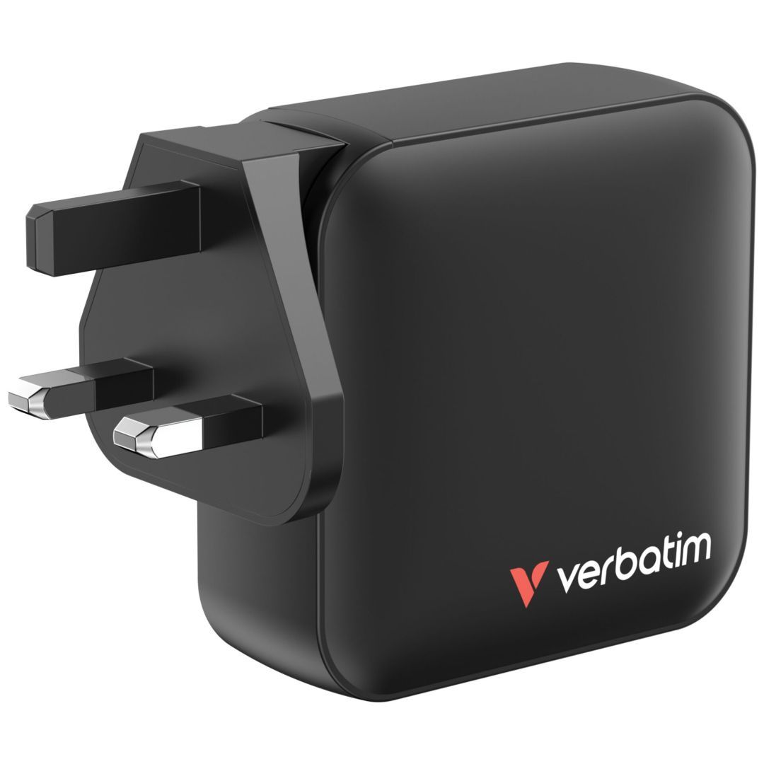 Verbatim Mini GaN Wall Charger 165W 4 Port Black Verbatim Mini GaN Wall Charger 165W 4 Port Black