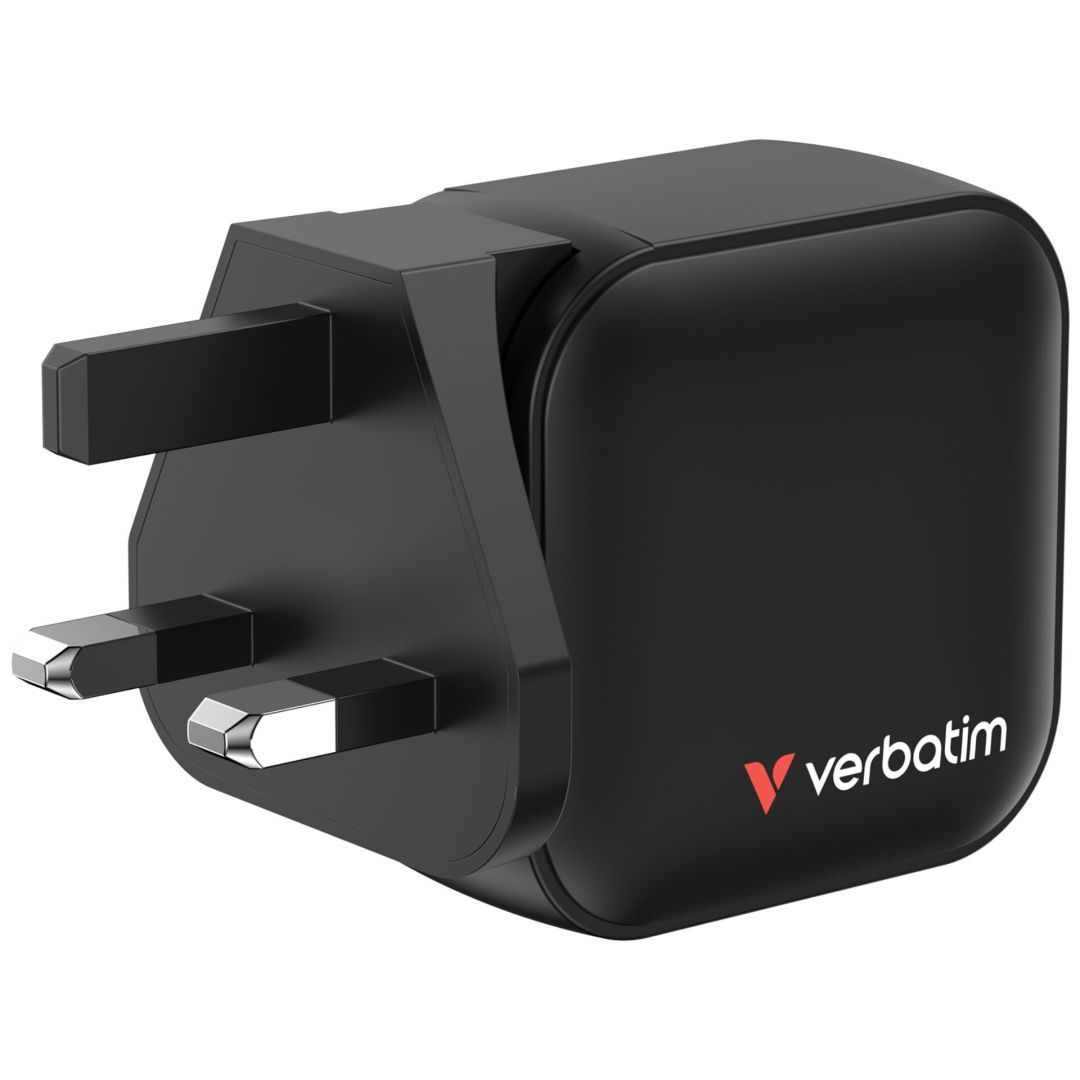 Verbatim Mini GaN Wall Charger 70W 3 Port Black Verbatim Mini GaN Wall Charger 70W 3 Port Black