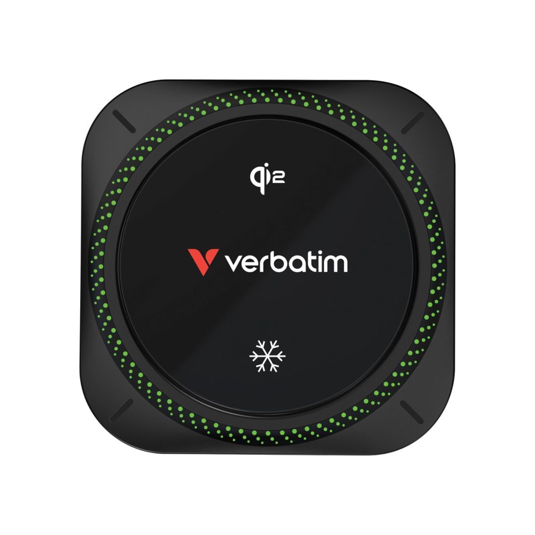 Verbatim Charge´n´Drive Magnetic Wireless Car Charger Qi2 Technology and RGB Lighting Black Verbatim Charge´n´Drive Magnetic Wireless Car Charger Qi2 Technology and RGB Lighting Black