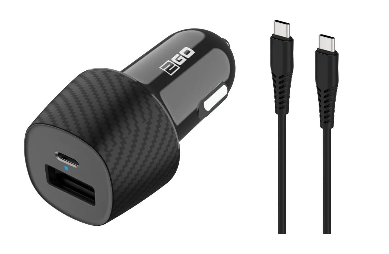 2GO Autós töltő 20W USB-C Black