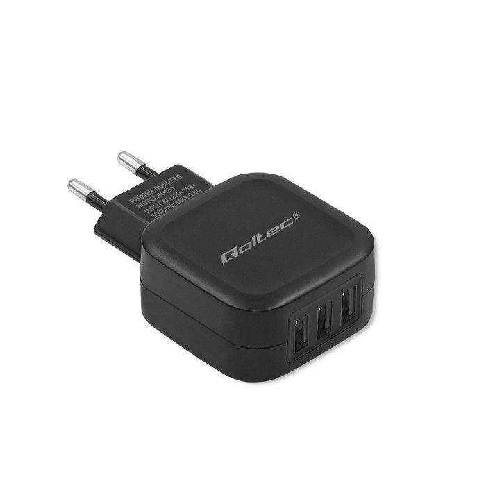 Qoltec 17W Mobile Device Charger Black