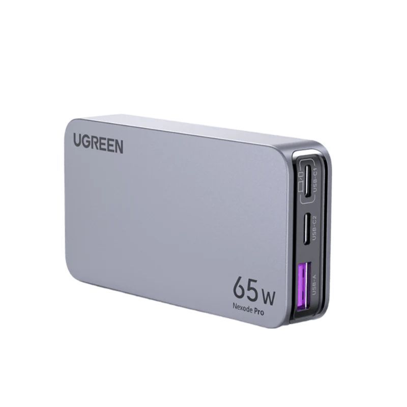UGREEN Nexode Pro 65W 3-Port GaN Ultra-Slim Fast Charger Grey UGREEN Nexode Pro 65W 3-Port GaN Ultra-Slim Fast Charger Grey