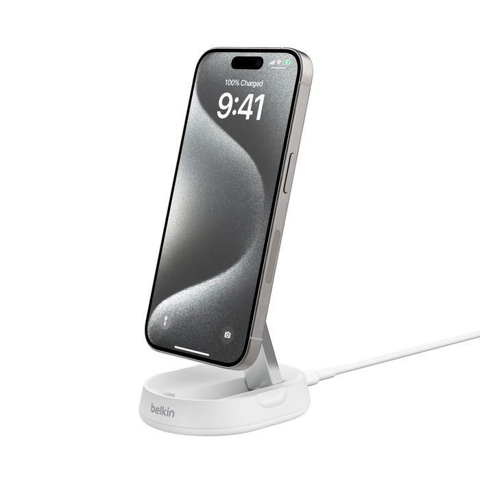 Belkin BoostCharge Pro Convertible Magnetic Wireless Charging Stand with Qi2 15W White Belkin BoostCharge Pro Convertible Magnetic Wireless Charging Stand with Qi2 15W White