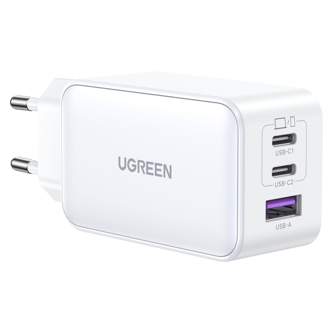 UGREEN Nexode USB-A+2*USB-C 65W GaN Tech Fast Charger White UGREEN Nexode USB-A+2*USB-C 65W GaN Tech Fast Charger White