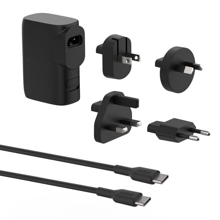 Belkin BoostCharge Hybrid Wall Charger 25W + Power Bank 5K + Travel Adapter Kit Black Belkin BoostCharge Hybrid Wall Charger 25W + Power Bank 5K + Travel Adapter Kit Black
