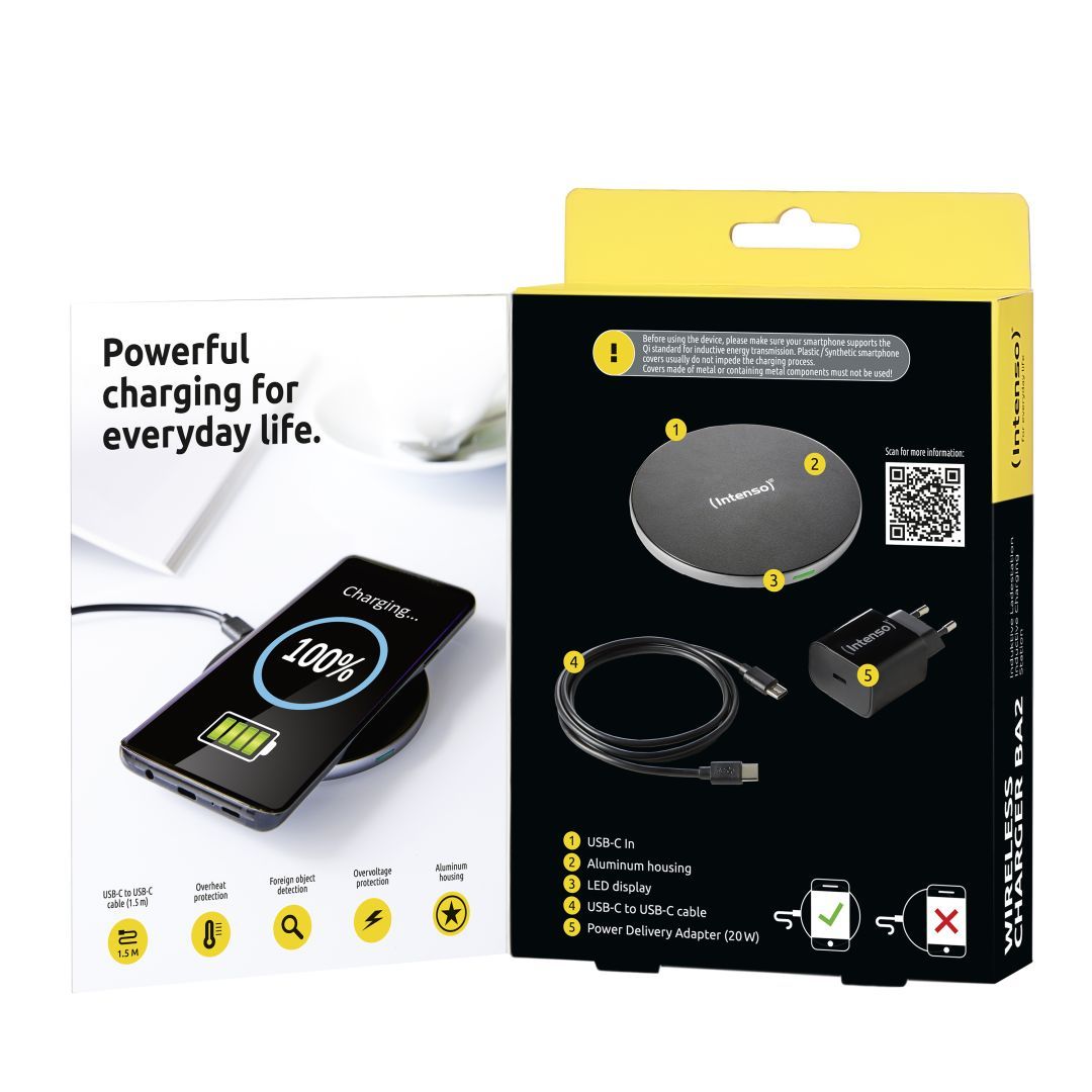 Intenso BA2 Wireless Charger Black