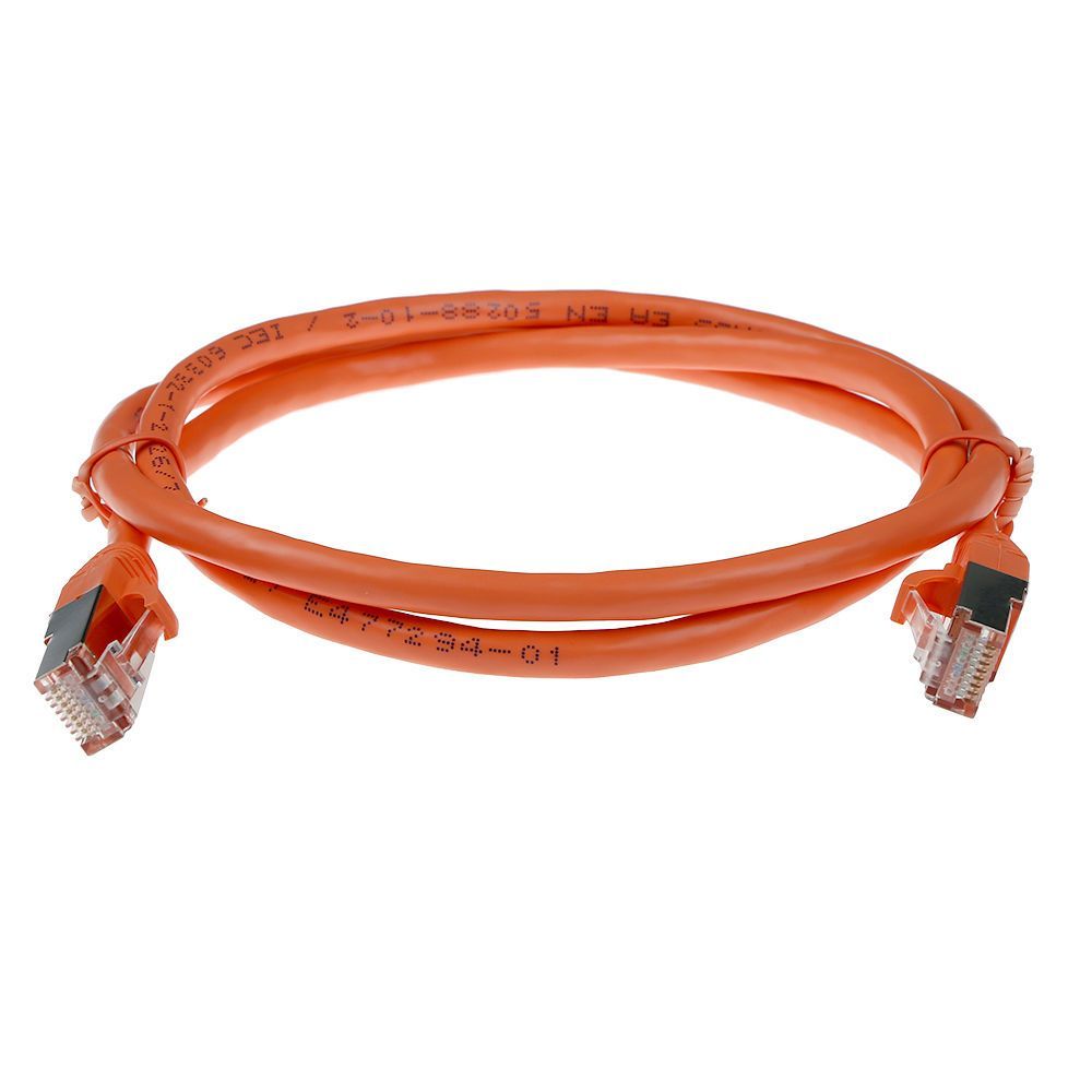 ACT CAT6A S-FTP Patch Cable 0,5m Orange ACT CAT6A S-FTP Patch Cable 0,5m Orange