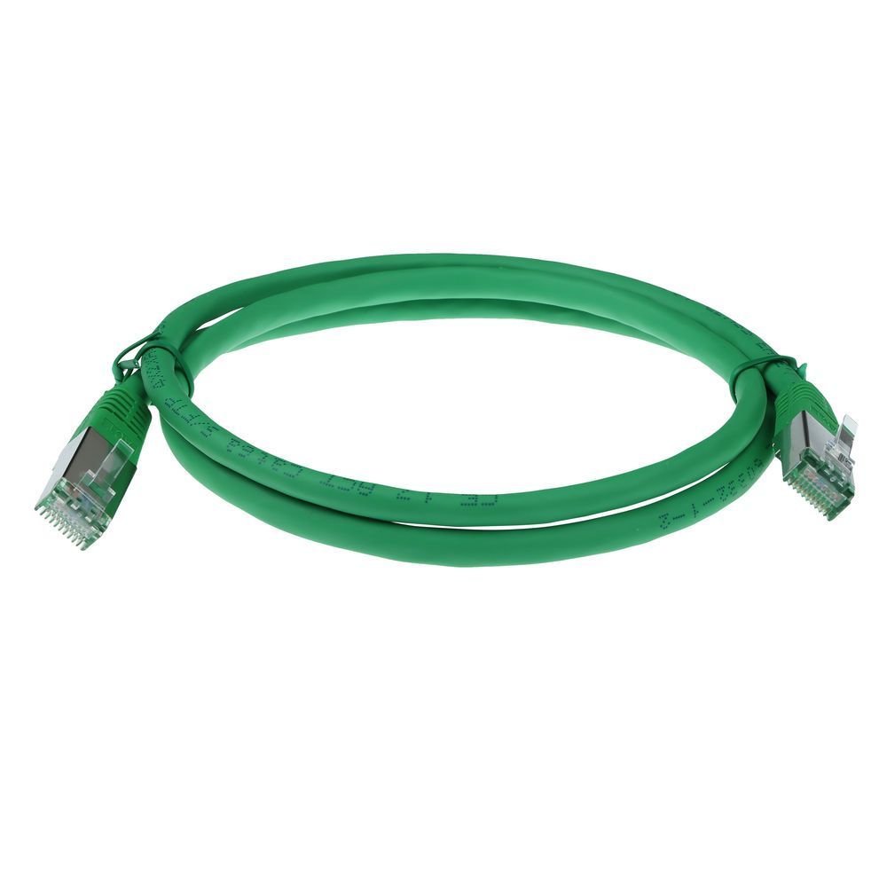 ACT CAT6A S-FTP Patch Cable 0,5m Green ACT CAT6A S-FTP Patch Cable 0,5m Green