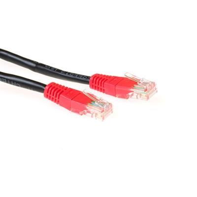 ACT CAT5e U-UTP Patch Cable 1,5m Black/Red ACT CAT5e U-UTP Patch Cable 1,5m Black/Red
