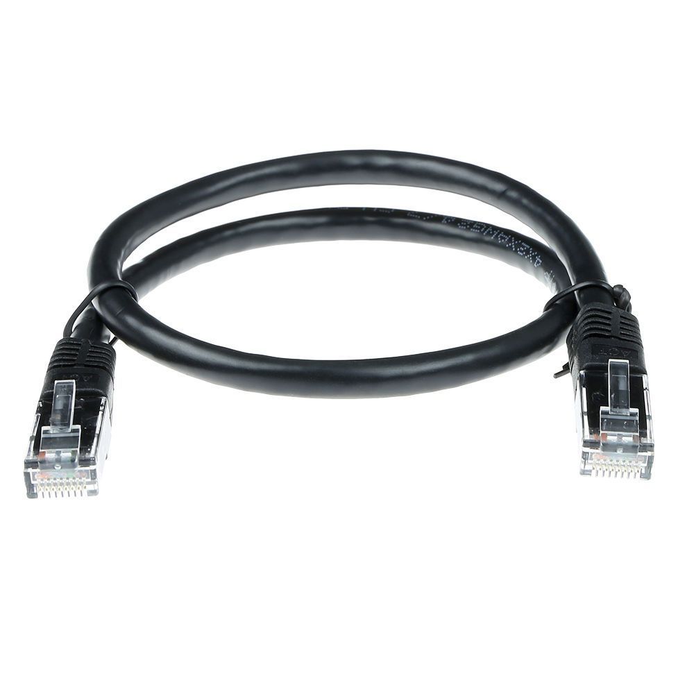 ACT CAT6 U-UTP Patch Cable 1m Black ACT CAT6 U-UTP Patch Cable 1m Black