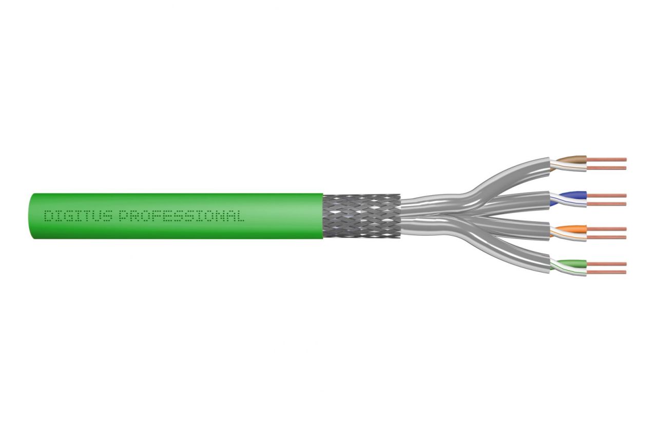 Digitus CAT8.2 S-FTP Installation Cable 500m Green Digitus CAT8.2 S-FTP Installation Cable 500m Green