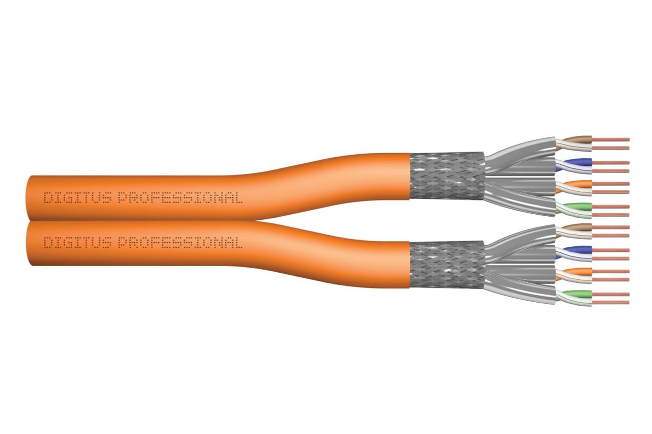 Digitus CAT7 S-FTP Installation Cable 500m Orange Digitus CAT7 S-FTP Installation Cable 500m Orange