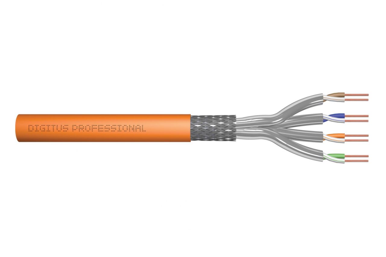 Digitus CAT7 S-FTP Installation Cable 100m Orange Digitus CAT7 S-FTP Installation Cable 100m Orange