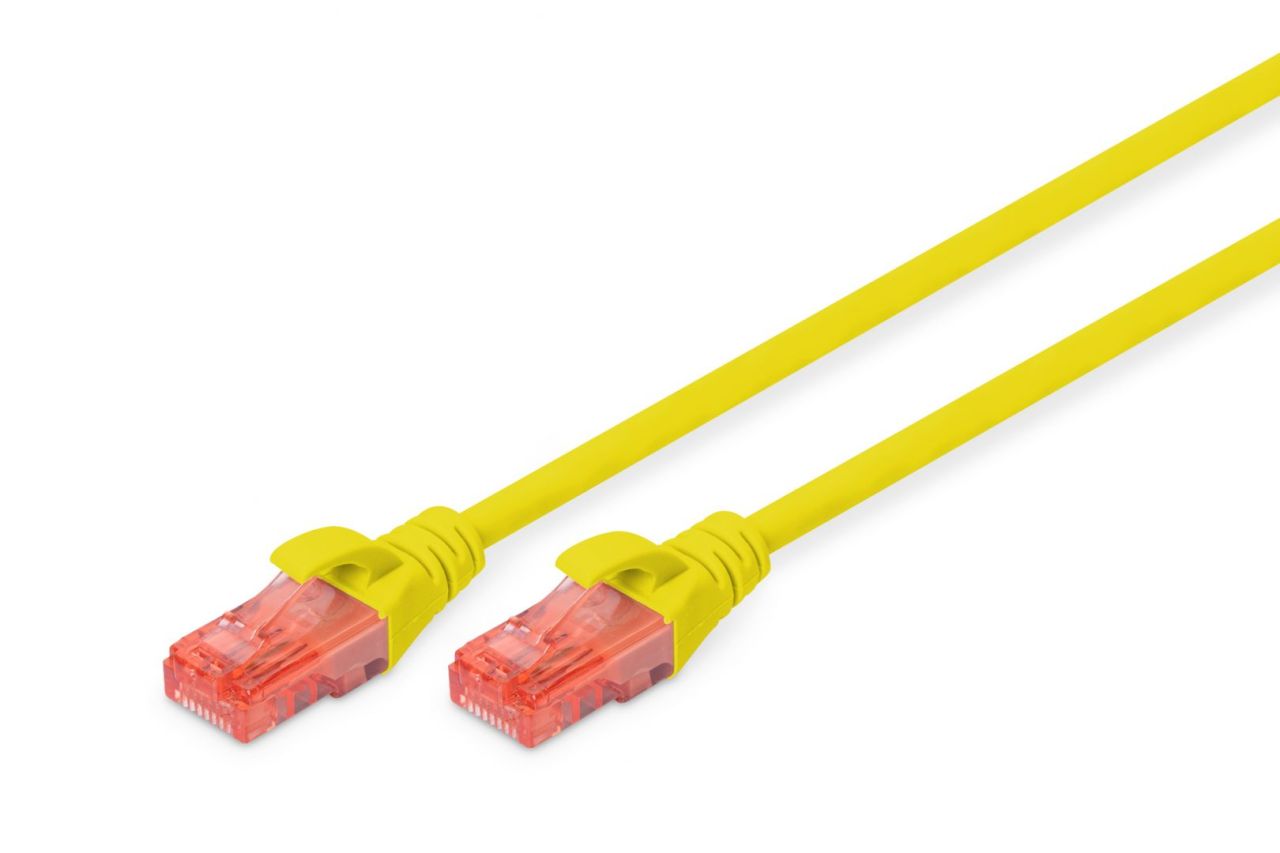 Digitus CAT6 U-UTP Patch Cable 0,25m Yellow Digitus CAT6 U-UTP Patch Cable 0,25m Yellow
