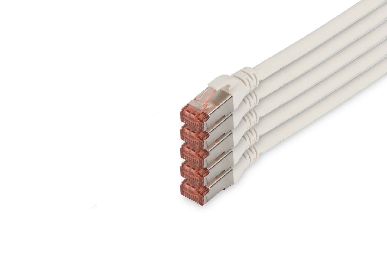 Digitus CAT6 S-FTP Patch Cable 10m White (5db) Digitus CAT6 S-FTP Patch Cable 10m White (5db)