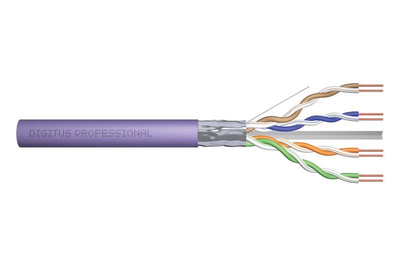 Digitus CAT6 F-UTP Installation cable 100m Purple Digitus CAT6 F-UTP Installation cable 100m Purple