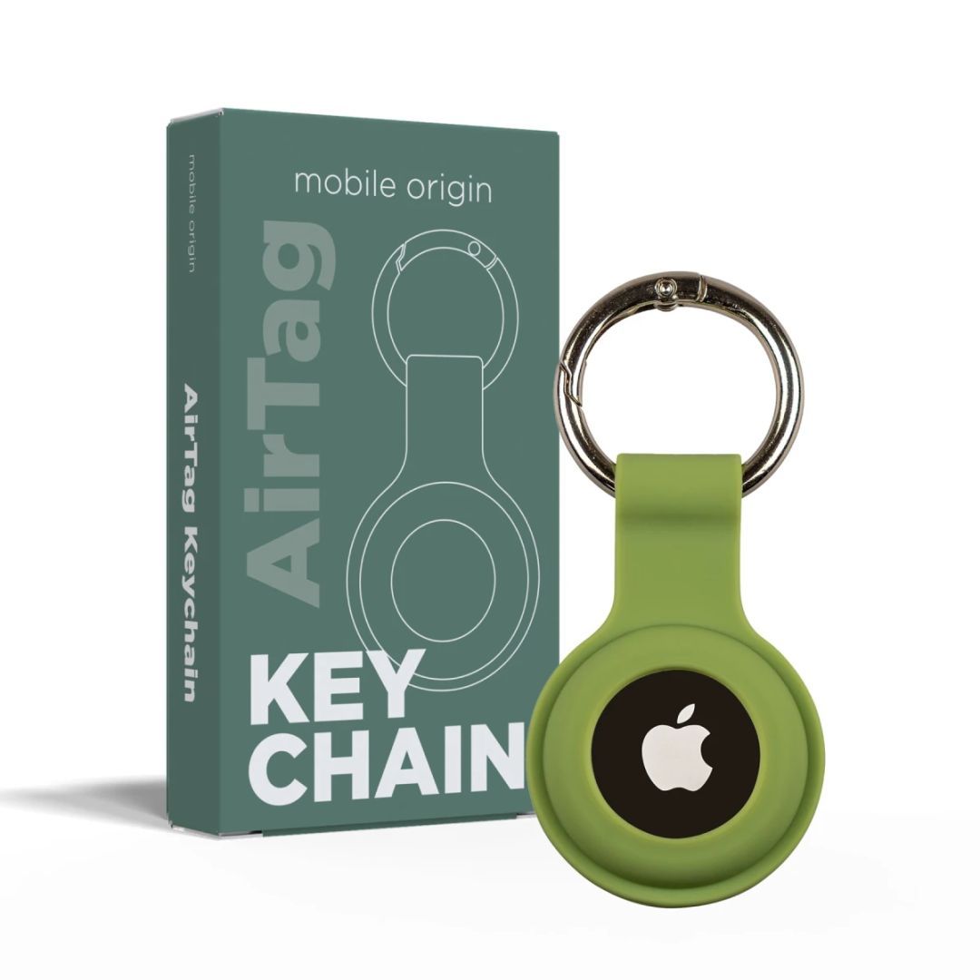 Mobile Origin Airtag KeyChain Green