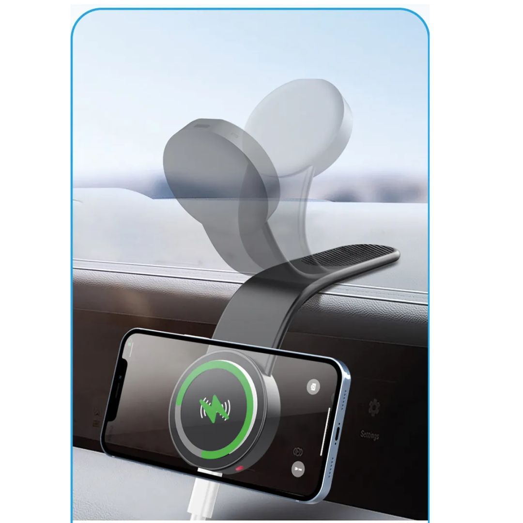 2GO FlexCharge Wireless Car Magnetic Holder with MagSafe Black