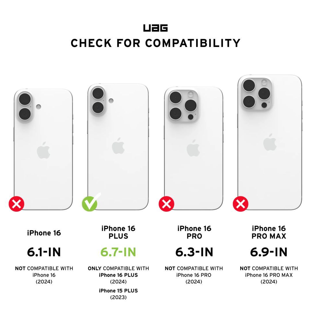 UAG Removable Privacy Eco iPhone 16 Plus Not Applicable